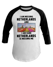 I Am Missing Netherlands Baseball Tee tile