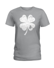 Quebec Map - Four Leaf Clover Ladies T-Shirt tile