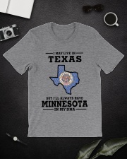 LIVE IN TEXAS MINNESOTA IN MY DNA Classic T-Shirt lifestyle-mens-crewneck-front-16