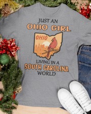 Ohio Girl Living In South Carolina Classic T-Shirt apparel-classic-tshirt-lifestyle-front-82