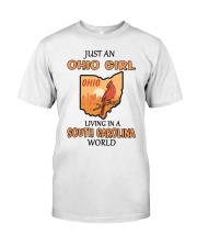 Ohio Girl Living In South Carolina Premium Fit Mens Tee tile