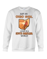 Ohio Girl Living In South Carolina Crewneck Sweatshirt tile