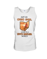 Ohio Girl Living In South Carolina Unisex Tank tile