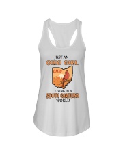 Ohio Girl Living In South Carolina Ladies Flowy Tank tile