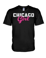 Chicago Girl V-Neck T-Shirt tile
