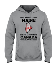 LIVE IN MAINE CANADA IN MY DNA Hooded Sweatshirt tile
