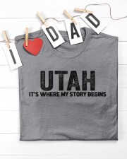 Utah - My Story Begins Classic T-Shirt apparel-classic-tshirt-lifestyle-front-207