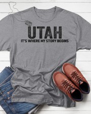 Utah - My Story Begins Classic T-Shirt apparel-classic-tshirt-lifestyle-front-216