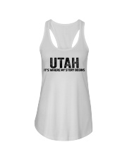 Utah - My Story Begins Ladies Flowy Tank tile