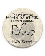 The Love Mom Daughter North Carolina Georgia Circle ornament - single (porcelain) front