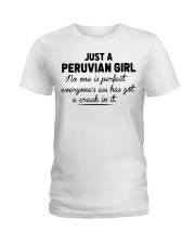 Peruvian Girl - No One Is Perfect Ladies T-Shirt tile