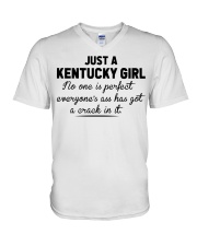 Kentucky Girl - No One Is Perfect V-Neck T-Shirt tile