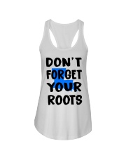 Louisiana Map Don't Forget Your Roots Ladies Flowy Tank tile