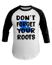 Louisiana Map Don't Forget Your Roots Baseball Tee tile