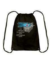 PUERTO RICO OHIO LOVE BRINGS YOU HOME Drawstring Bag tile