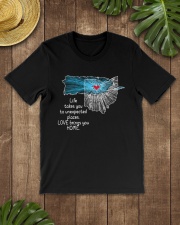 PUERTO RICO OHIO LOVE BRINGS YOU HOME Classic T-Shirt lifestyle-mens-crewneck-front-18