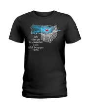 PUERTO RICO OHIO LOVE BRINGS YOU HOME Ladies T-Shirt tile