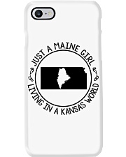 MAINE GIRL LIVING IN KANSAS Phone Case tile
