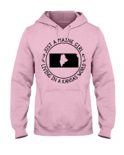 MAINE GIRL LIVING IN KANSAS Hooded Sweatshirt front