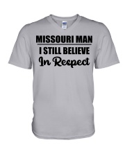 Missouri Man I Still Believe In Respect V-Neck T-Shirt tile