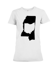 MAP OHIO IN MISSISSIPPI Premium Fit Ladies Tee tile