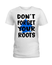 Brooklyn Map Don't Forget Your Roots Ladies T-Shirt tile