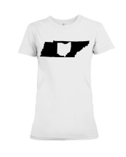 MAP OHIO IN TENNESSEE Premium Fit Ladies Tee tile