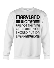 Should put on speakerphone not Maryland women Crewneck Sweatshirt tile