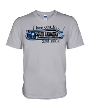 I love you to South Carolina V-Neck T-Shirt tile