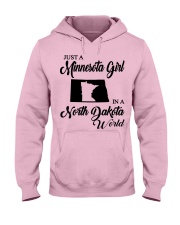 MINNESOTA GIRL IN NORTH DAKOTA Hooded Sweatshirt front