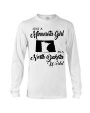MINNESOTA GIRL IN NORTH DAKOTA Long Sleeve Tee tile