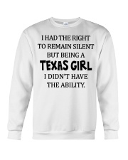 Texas girl didn't have the ability Crewneck Sweatshirt tile