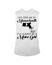 LIFE TOOK ME TO MASSACHUSETTS BE A MAINE GIRL Sleeveless Tee tile