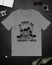 A trip to Maine is therapy Classic T-Shirt lifestyle-mens-crewneck-front-16