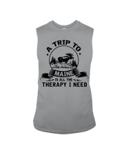 A trip to Maine is therapy Sleeveless Tee tile