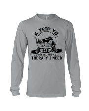 A trip to Maine is therapy Long Sleeve Tee tile