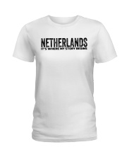 Netherlands - My Story Begins Ladies T-Shirt tile
