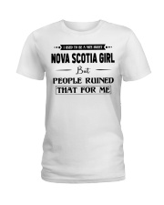Nova Scotia Girl - But People Ruined Ladies T-Shirt tile