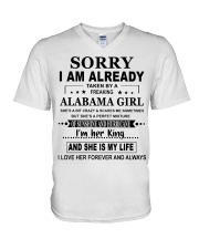 Taken By A Freaking - Alabama Girl V-Neck T-Shirt tile
