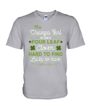 Lucky To Have - This Chicago Girl V-Neck T-Shirt tile
