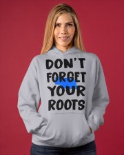 Nebraska Map Don't Forget Your Roots Hooded Sweatshirt apparel-hooded-sweatshirt-lifestyle-front-86