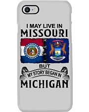 Began In Michigan - May Live In Missouri Phone Case tile