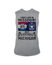 Began In Michigan - May Live In Missouri Sleeveless Tee tile