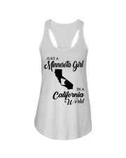 MINNESOTA GIRL IN CALIFORNIA Ladies Flowy Tank tile