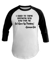 German Girl Gave Up Thinking Baseball Tee tile