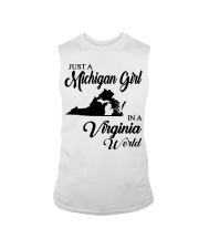 MICHIGAN GIRL IN VIRGINIA Sleeveless Tee tile