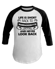 Back To Massachusetts Baseball Tee tile