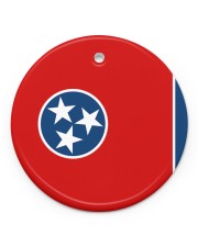 Flag Tennessee Circle ornament - single (porcelain) front
