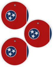 Flag Tennessee Circle Ornament (Wood tile