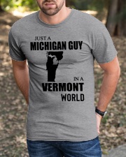 MICHIGAN GUY IN VERMONT Classic T-Shirt apparel-classic-tshirt-lifestyle-front-52